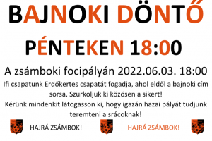 Bajnoki döntő 2022.06.03. - Zsámbok-Erdőkertes